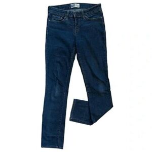 SIGNATURE by LEVI STRAUSS Mid Rise Straight Jeans Sz 6 Long Dark Wash